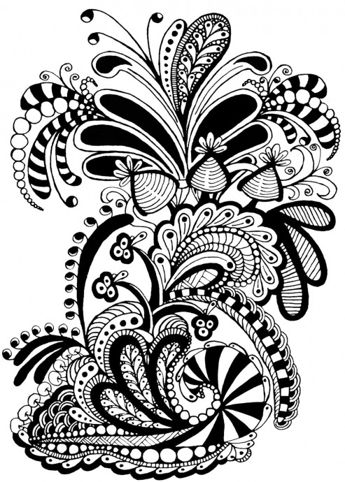 ​Раскраска-антистресс "Цветы"