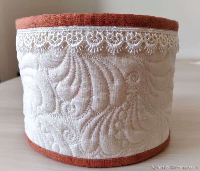 ​Шьем текстильную корзинку-торбочку: часть 3
