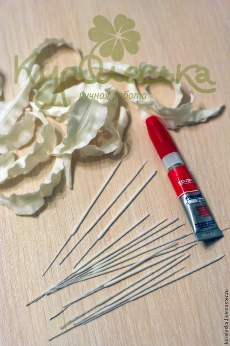 Глориоза: мастер-класс по лепке цветка в технике керамической флористики, часть 2