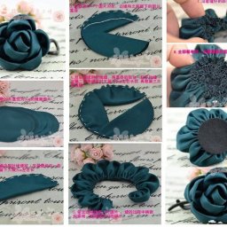 Цветы из ткани