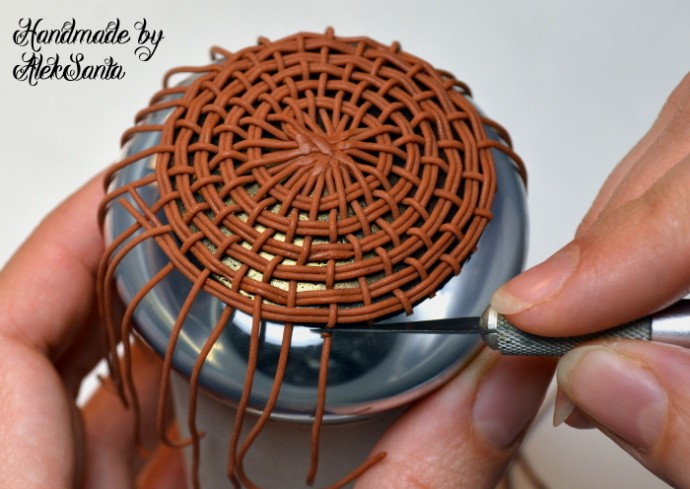 Круговое плетение из полимерной глины: часть 3