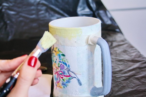 ​Преображаем пивную кружку в чудесную вазочку: часть 2