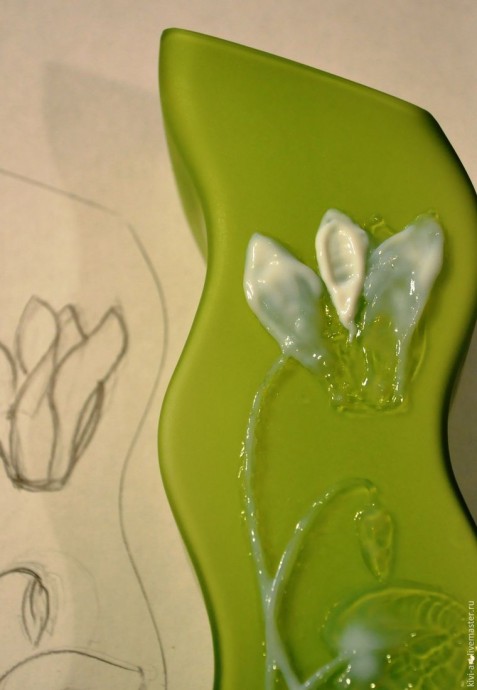 ​Декорирование вазы в стиле модерн: часть 2