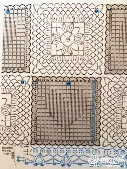 Детский легкий плед крючком Детский легкий плед крючком