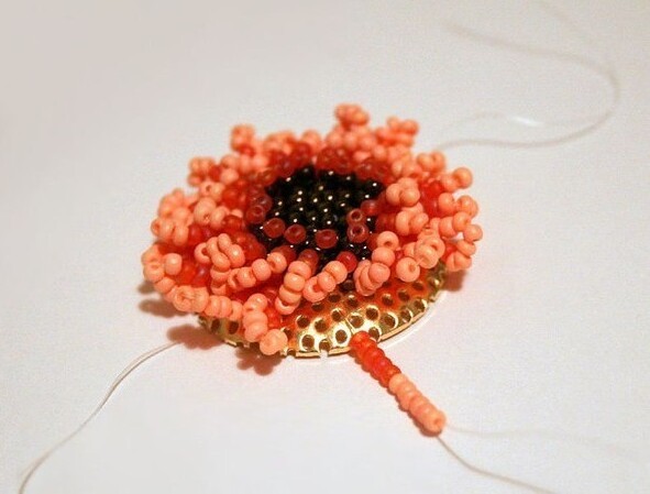 Герберы из бисера