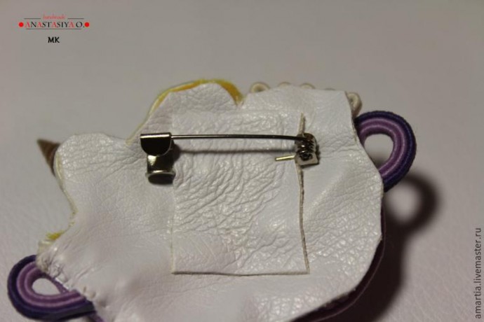 ​Сутажная брошь с ракушками: мастер-класс, часть 4