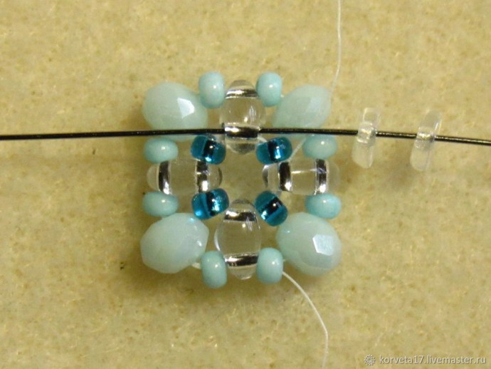 Плетем серьги-гвоздики "Лотос": часть 1 Плетем серьги-гвоздики "Лотос": часть 1