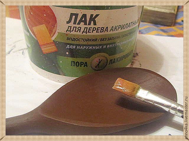 Объемный декупаж без специальных материалов: создаем панно "Ложка меда": часть 3