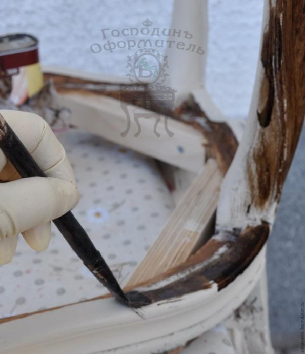 Покраска стула с использованием патины и воска: часть 1 Покраска стула с использованием патины и воска: часть 1