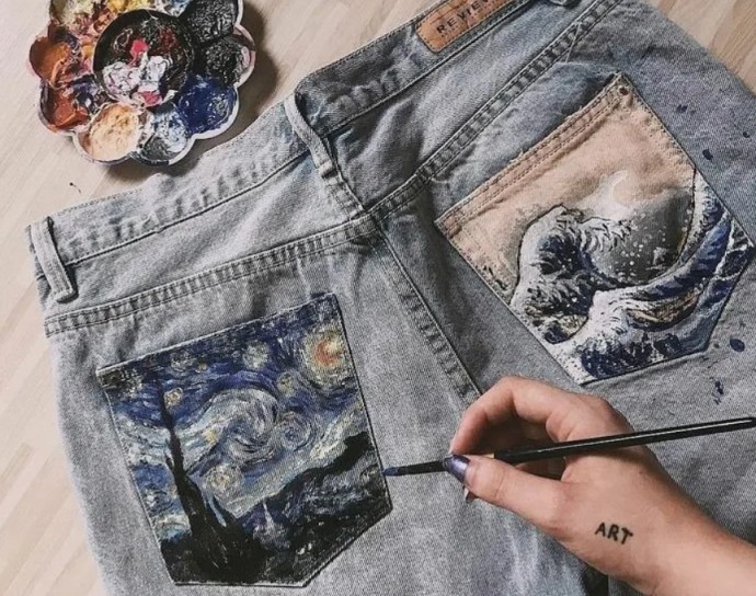 ​Роспись по джинсе