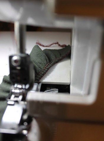 Рюши на оверлоке