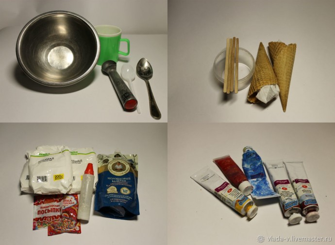 ​Создаём не тающее мороженное для фотосессии: часть 1