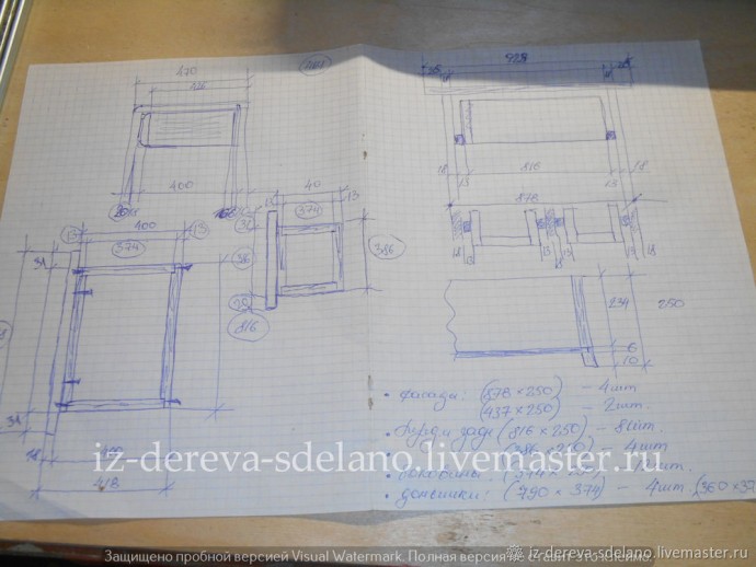 ​Ремонт деревянного комода: часть 2