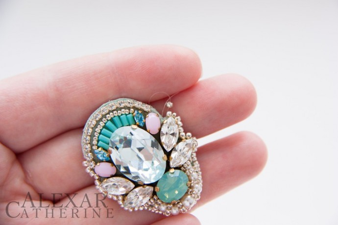 ​Колье "Бегущая по волнам": часть 1