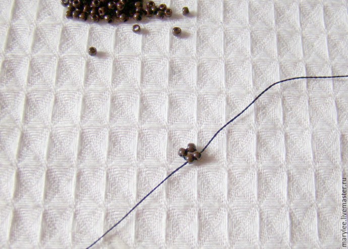 ​Создаем нежный кулон "English rose": часть 4