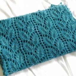 Вяжем изысканный палантин "Осенние листья"