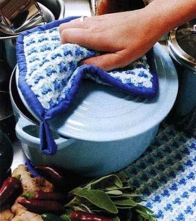 ​Тканая рисовая вязка: красивый несложный узор