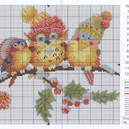 Вышиваем птичек