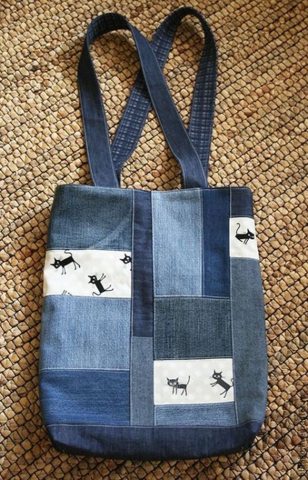 ​Что сделать из старых джинсов: шопер