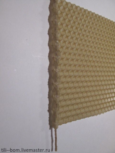 Делаем свечи из вощины