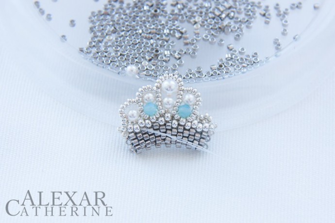 ​Колье "Бегущая по волнам": часть 3