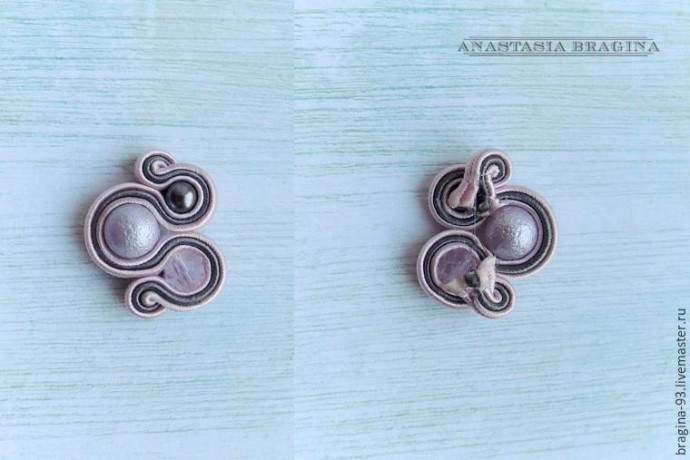 Красивые сутажные серьги: часть 1