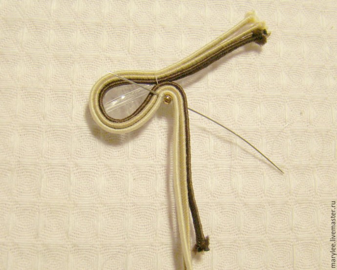 ​Создаем нежный кулон "English rose": часть 2