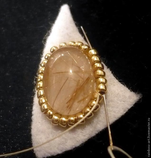 Вышиваем колье-кулон "Imagine": часть 1 Вышиваем колье-кулон "Imagine": часть 1