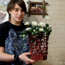 Две простых идеи создания корзинок из веток своими руками