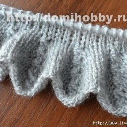 Вязание рюши спицами