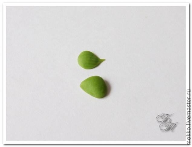 Лепим веточки лаванды из полимерной глины без использования молдов: часть 2