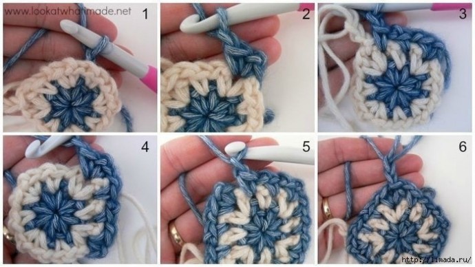 Плед из квадратов, связанных крючком Плед из квадратов, связанных крючком