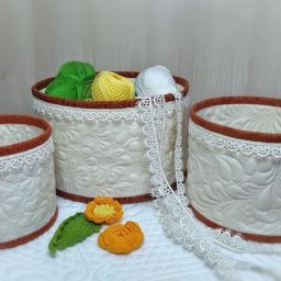 Шьем текстильную корзинку-торбочку: часть 1