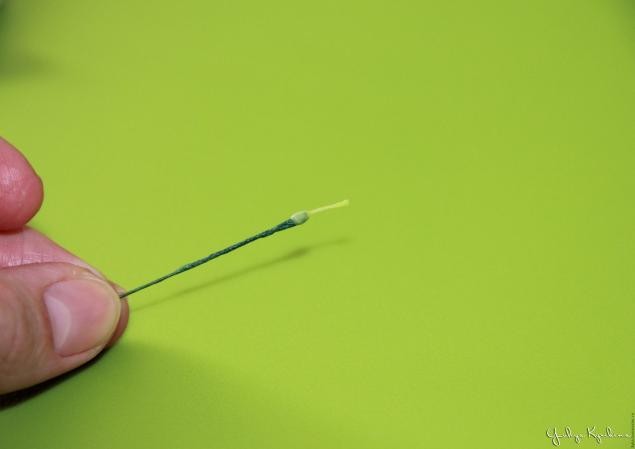 ​Веточка цветущей вишни из холодного фарфора: часть 1