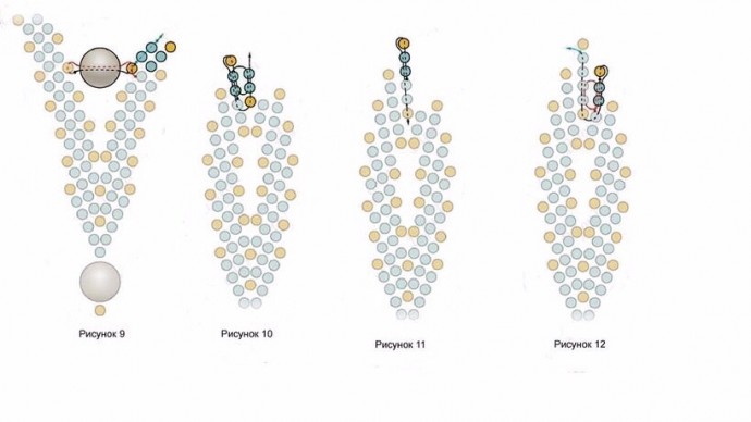 ​Браслет "Стилизованные павлиньи перья"