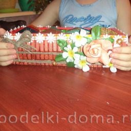 "Чайный домик" из прищепок: мастер-класс, часть 1