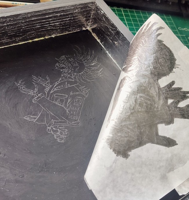 ​Как сделать многоуровневую ключницу с поталью и росписью: часть 2