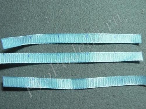 Нежный букет из лент