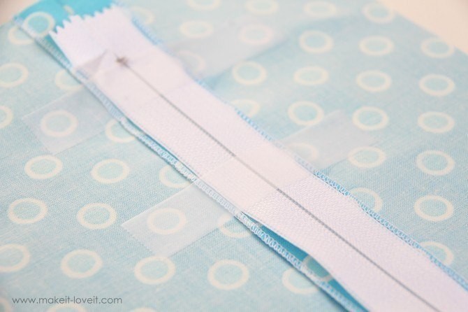 Простой способ втачивания молнии