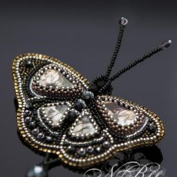 ​Вышивка бисером "Брошь-бабочка экзотическая": мастер-класс, часть 1