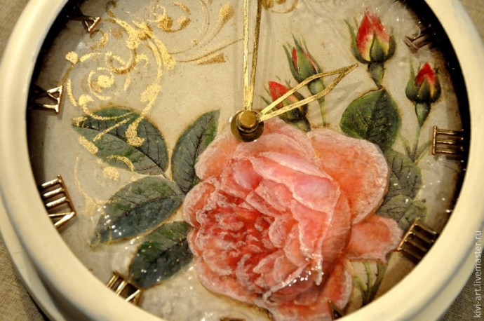 Декорирование часов с необычным стерео-эффектом: часть 6