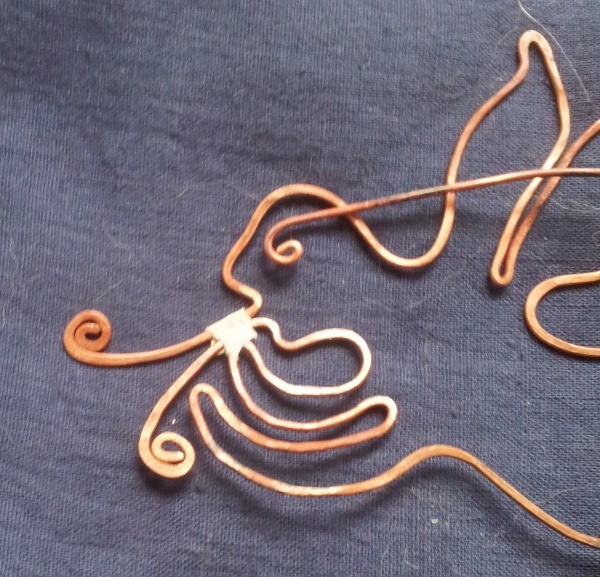 Делаем из медной проволоки ангела с трубой: часть 2