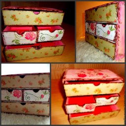 Делаем комод для бижутерии в стиле шебби-шик