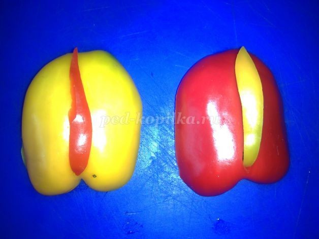 Композиция из овощей "Цветочный калейдоскоп": часть 2