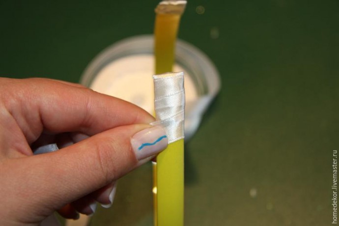 Декорируем ободок для волос "Нежная роза"