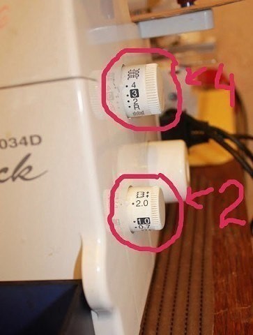 Рюши на оверлоке