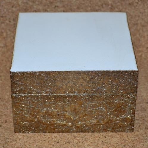 Шкатулка в технике декупаж с применением фольги: часть 2