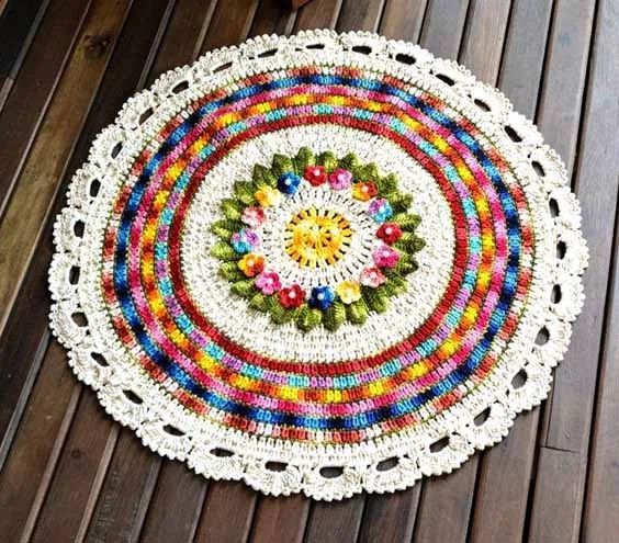 ​Вязание ковриков крючком