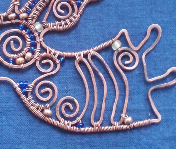 Делаем из медной проволоки ангела с трубой: часть 3