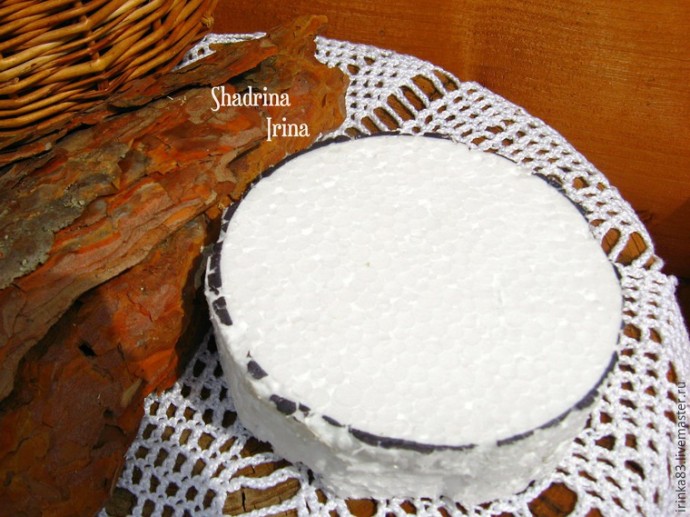 Делаем оригинальную подушечку для обручальных колец с применением природных материалов